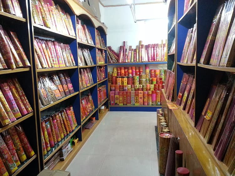 joss stick factory showroom
