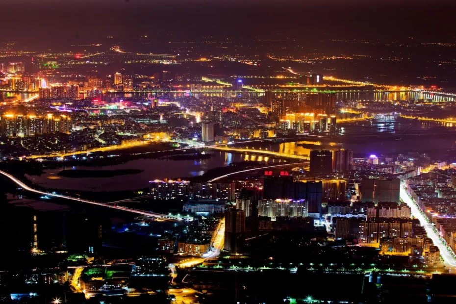 Qingyuan attractions city night